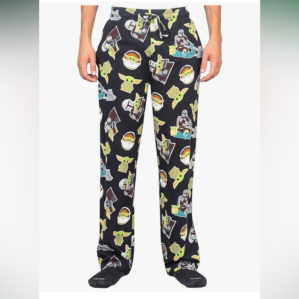 New Star Wars Mandalorian Pajama Pants (Grogu/Baby Yoda Design) NWOT